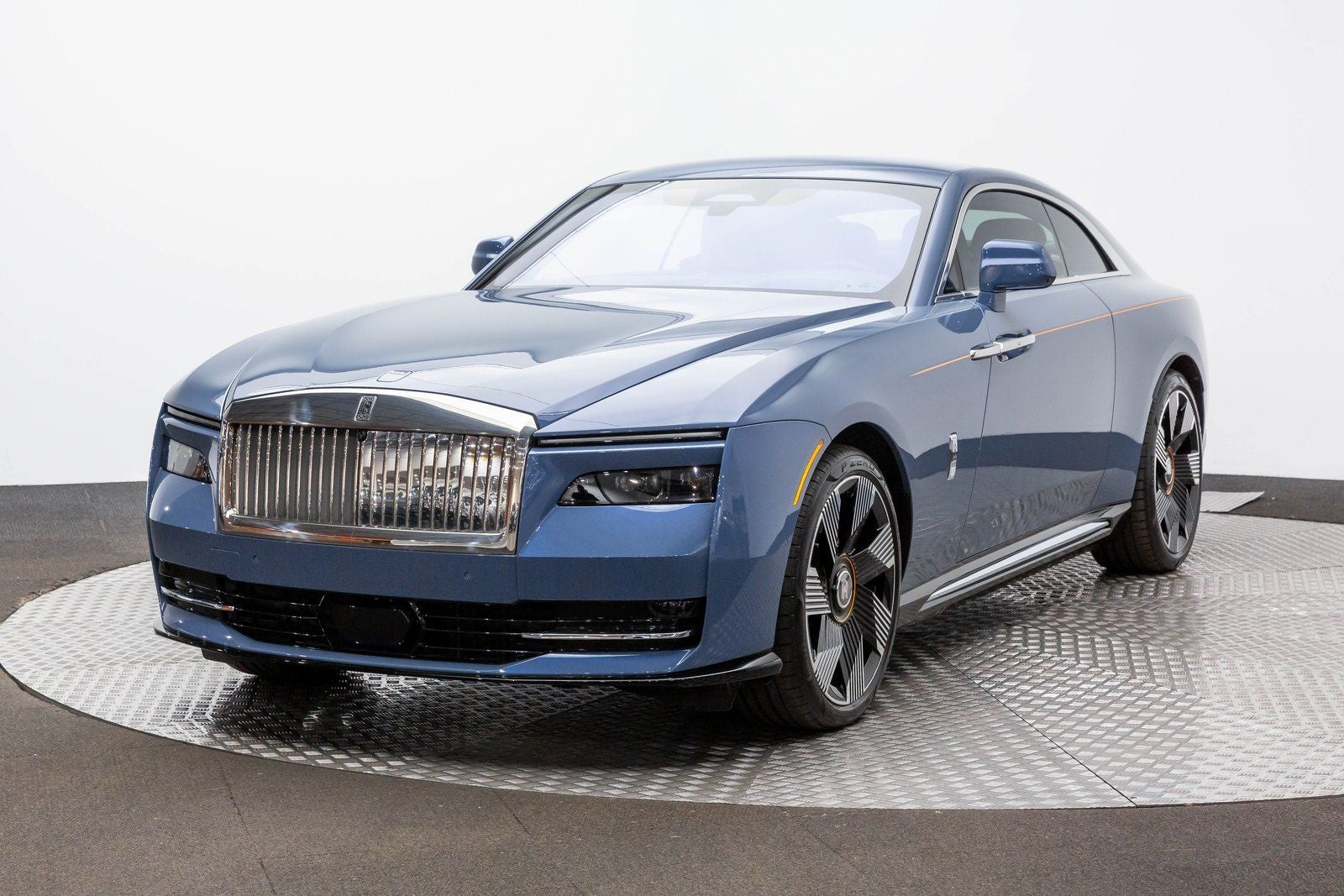 2024 Rolls-Royce Spectre Coupe in Gray — front three-quarter view
